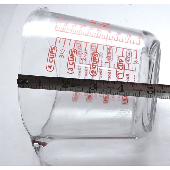 Anchor Hocking 4 Cup-32 Oz.-1 Quart Measuring Cup EUC - Picture 4 of 4